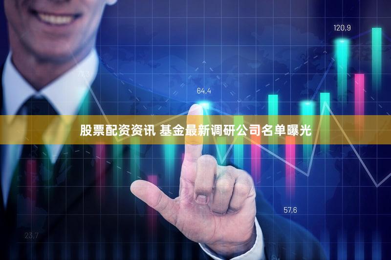股票配资资讯 基金最新调研公司名单曝光