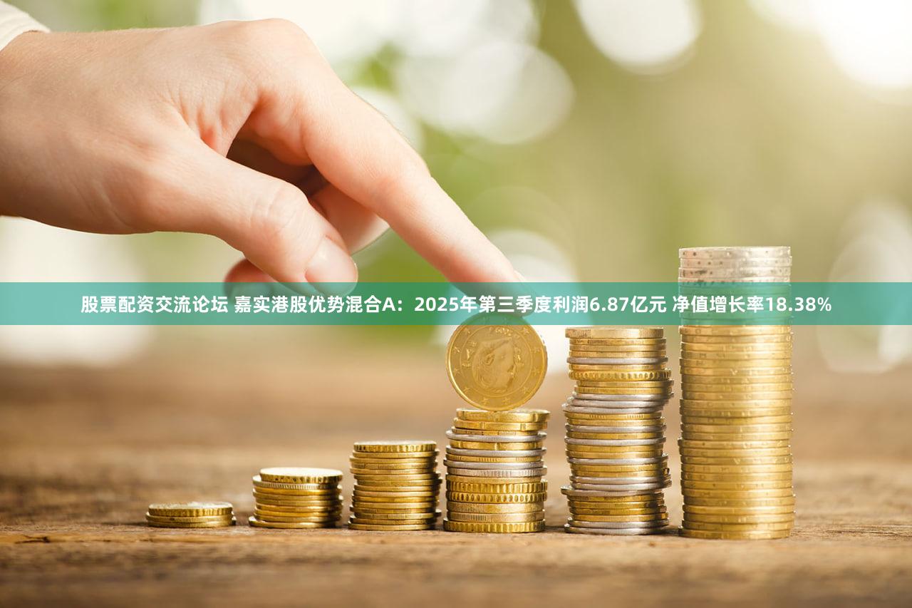 股票配资交流论坛 嘉实港股优势混合A:2025年第三季度利润6.87亿元 净值增长率18.38%
