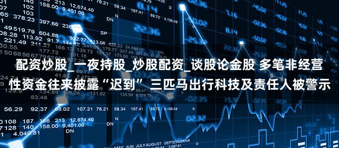 配资炒股_一夜持股_炒股配资_谈股论金股 多笔非经营性资金往来披露“迟到” 三匹马出行科技及责任人被警示